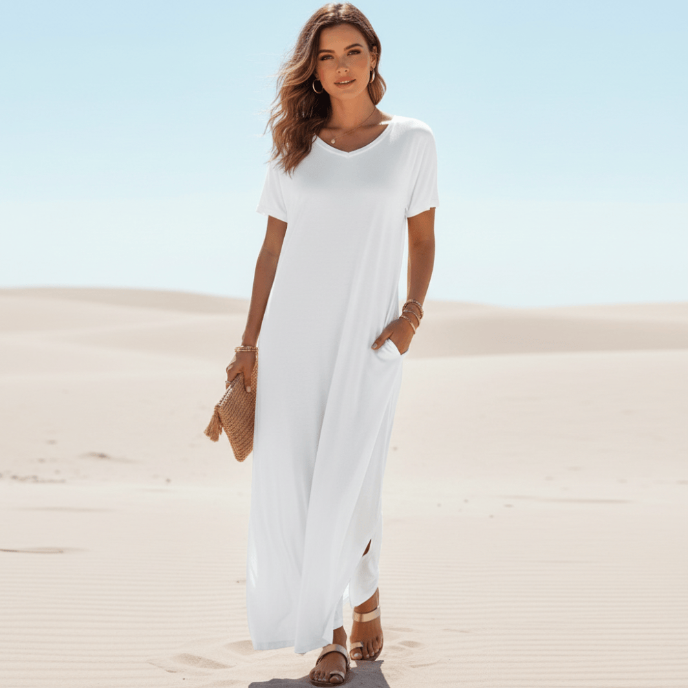 Women's Maxi Dress – White