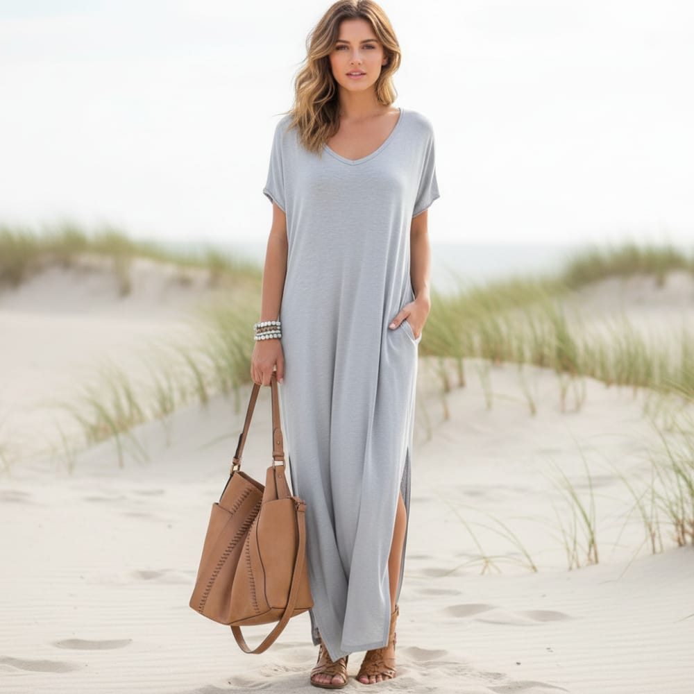 Women's Maxi Dress – Gray