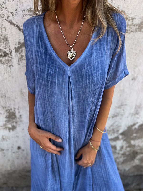Women's V Neck Maxi Dress