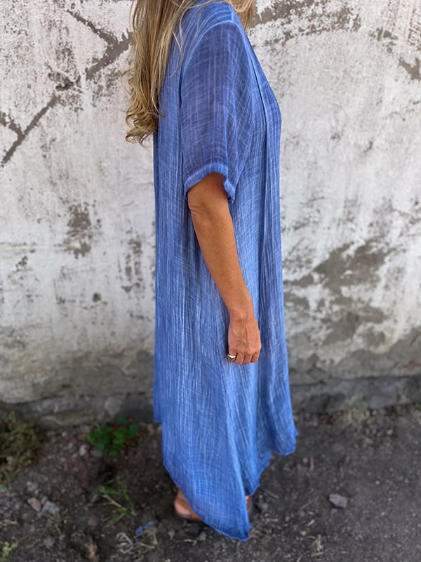 Women's V Neck Maxi Dress