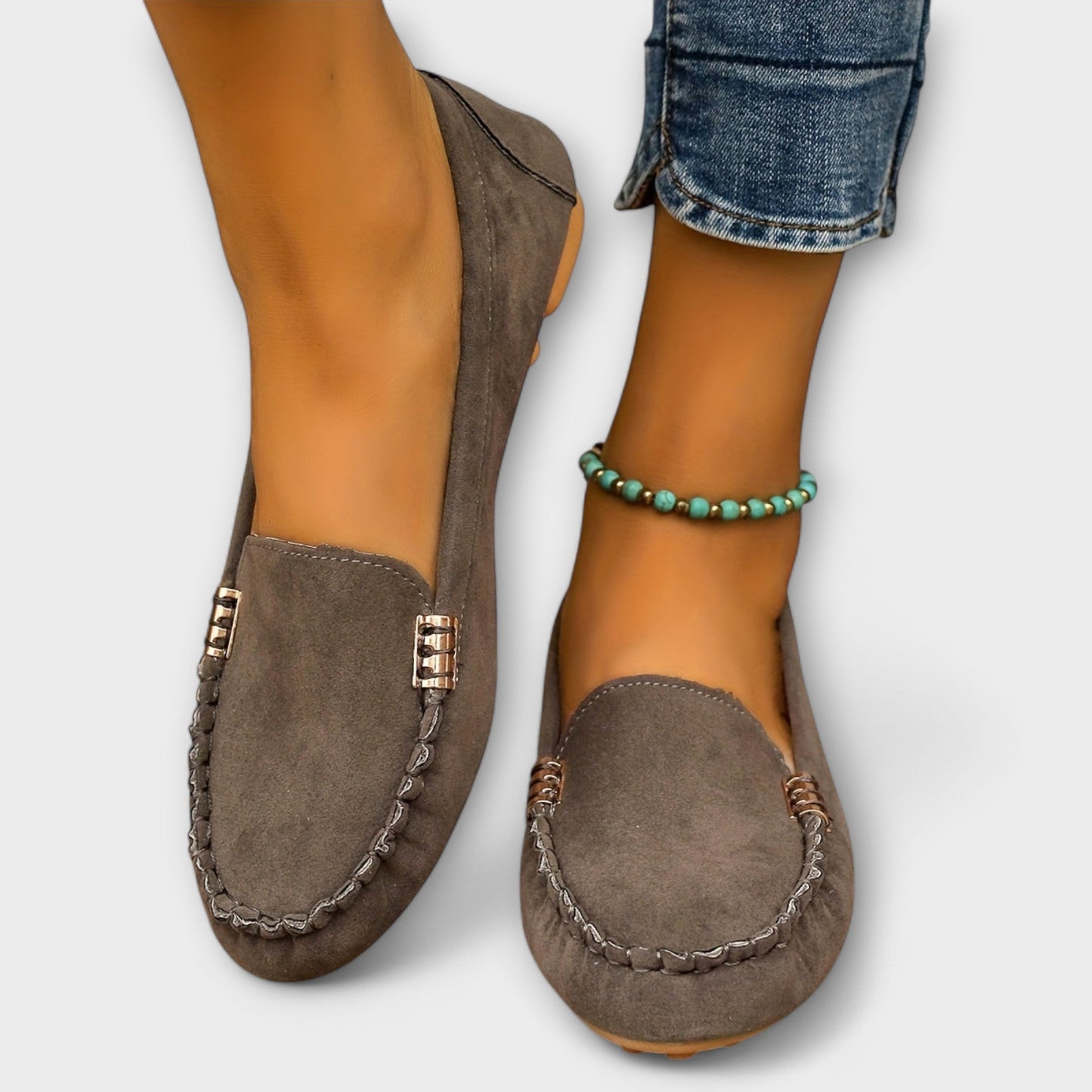 Women's Slip On Loafers – Grey