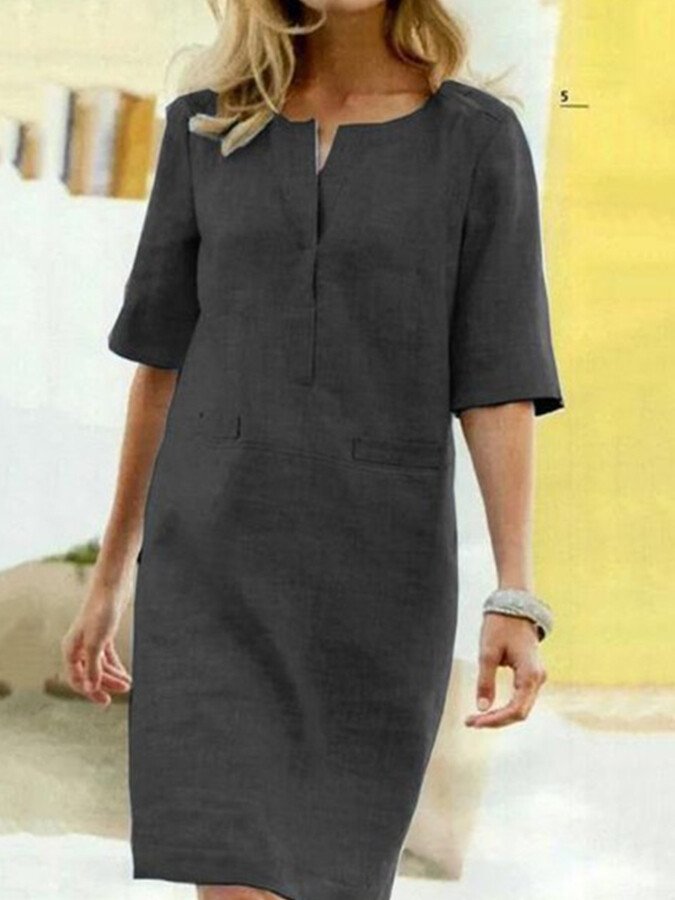Women's Midi Dress – Black