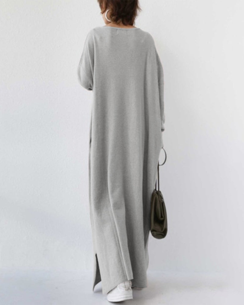 Women's V Neck Maxi Dress