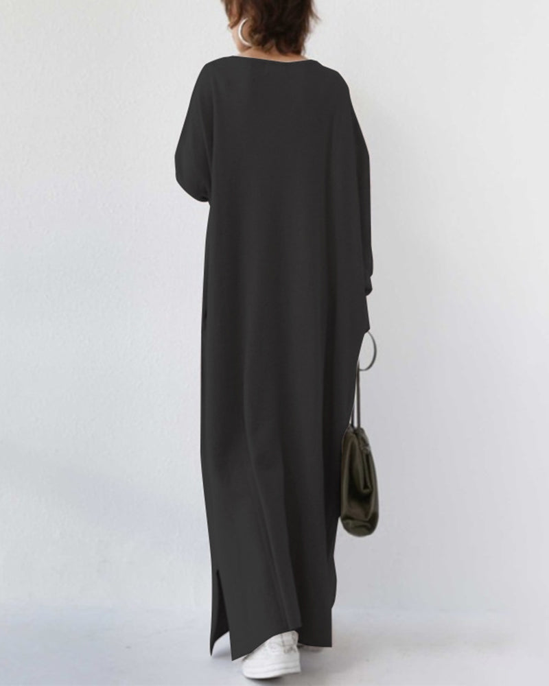 Women's V Neck Maxi Dress