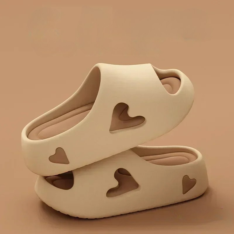 Women's Platform Slides – Khaki