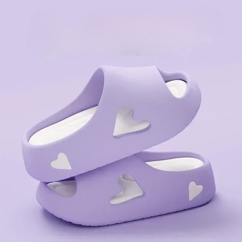 Women's Platform Slides – Purple
