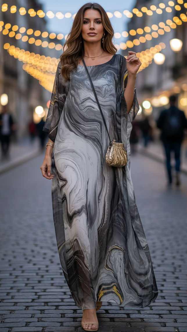 Women's Maxi Dress – Grey
