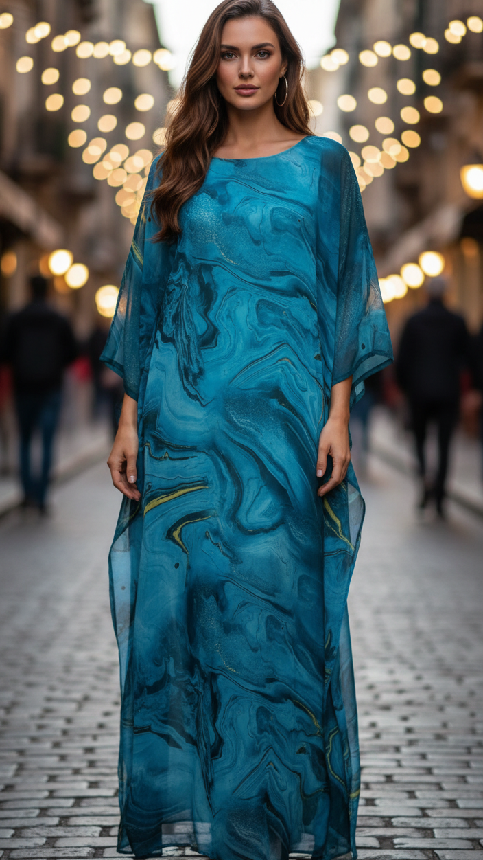 Women's Maxi Dress – Blue