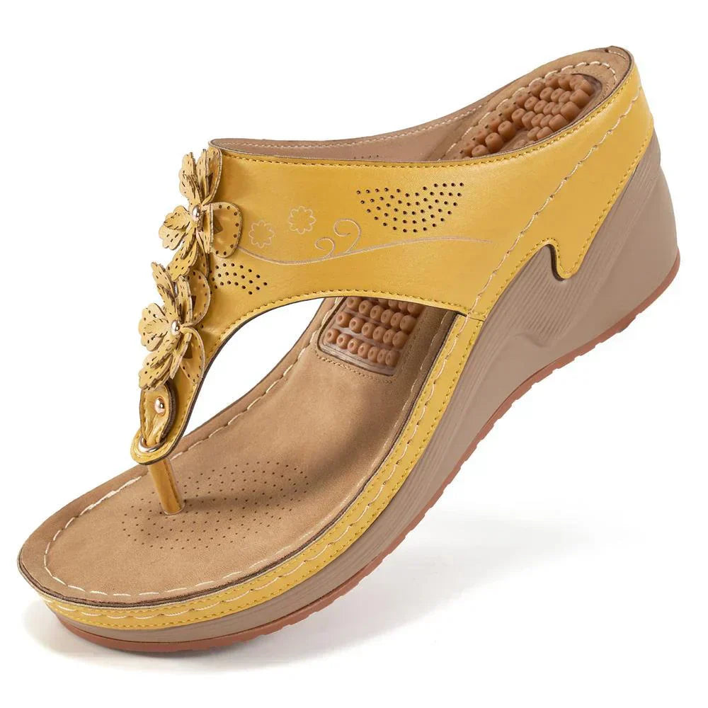 Women's Orthopedic Wedge Sandals – Yellow