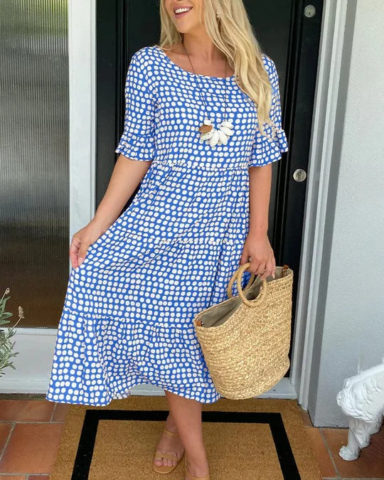 Women's Midi Dress – Blue