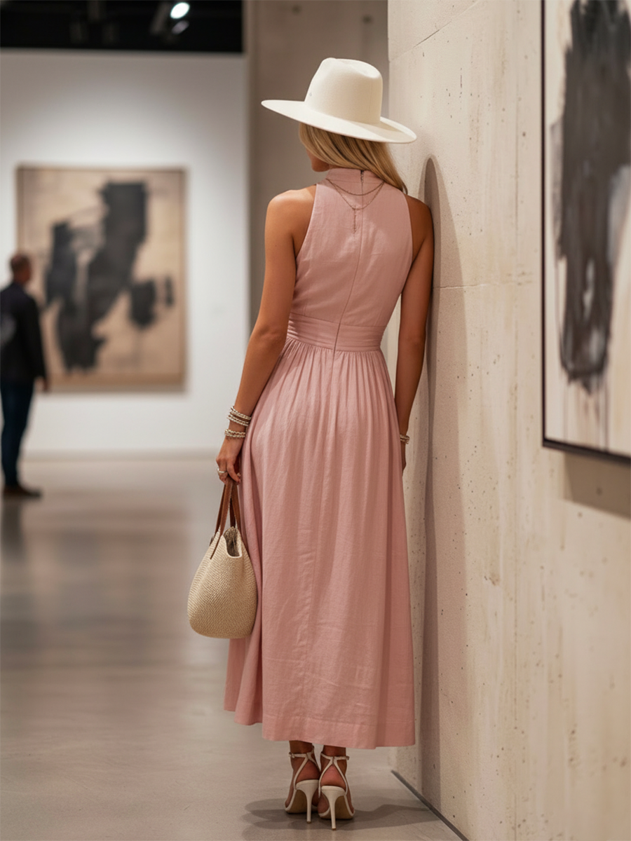 Women's Halter Maxi Dress