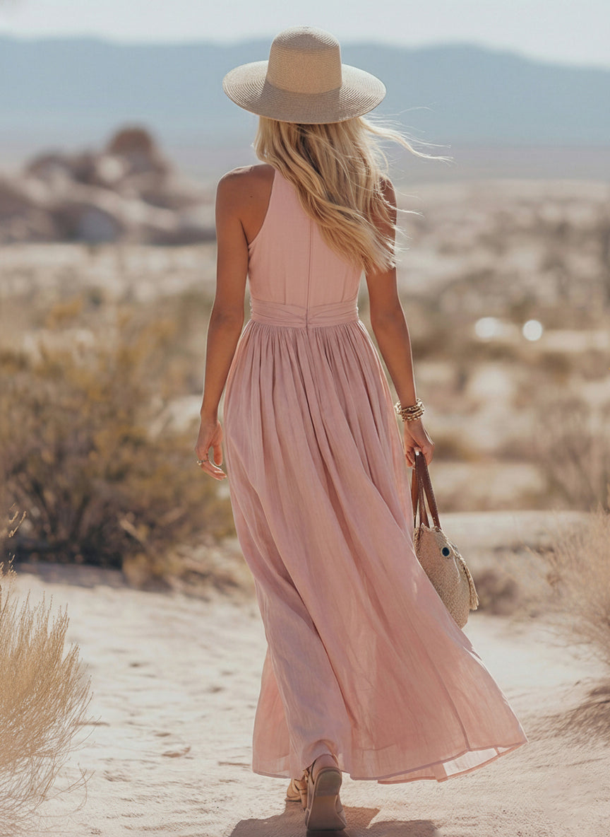 Women's Halter Maxi Dress