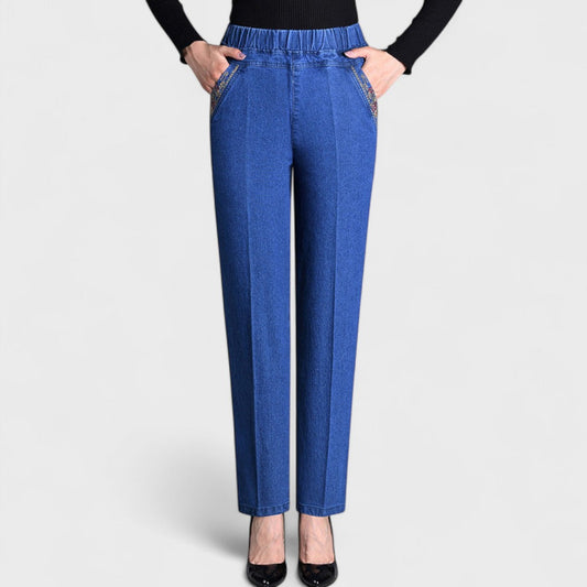 Women's Straight Leg Pants – Light Blue