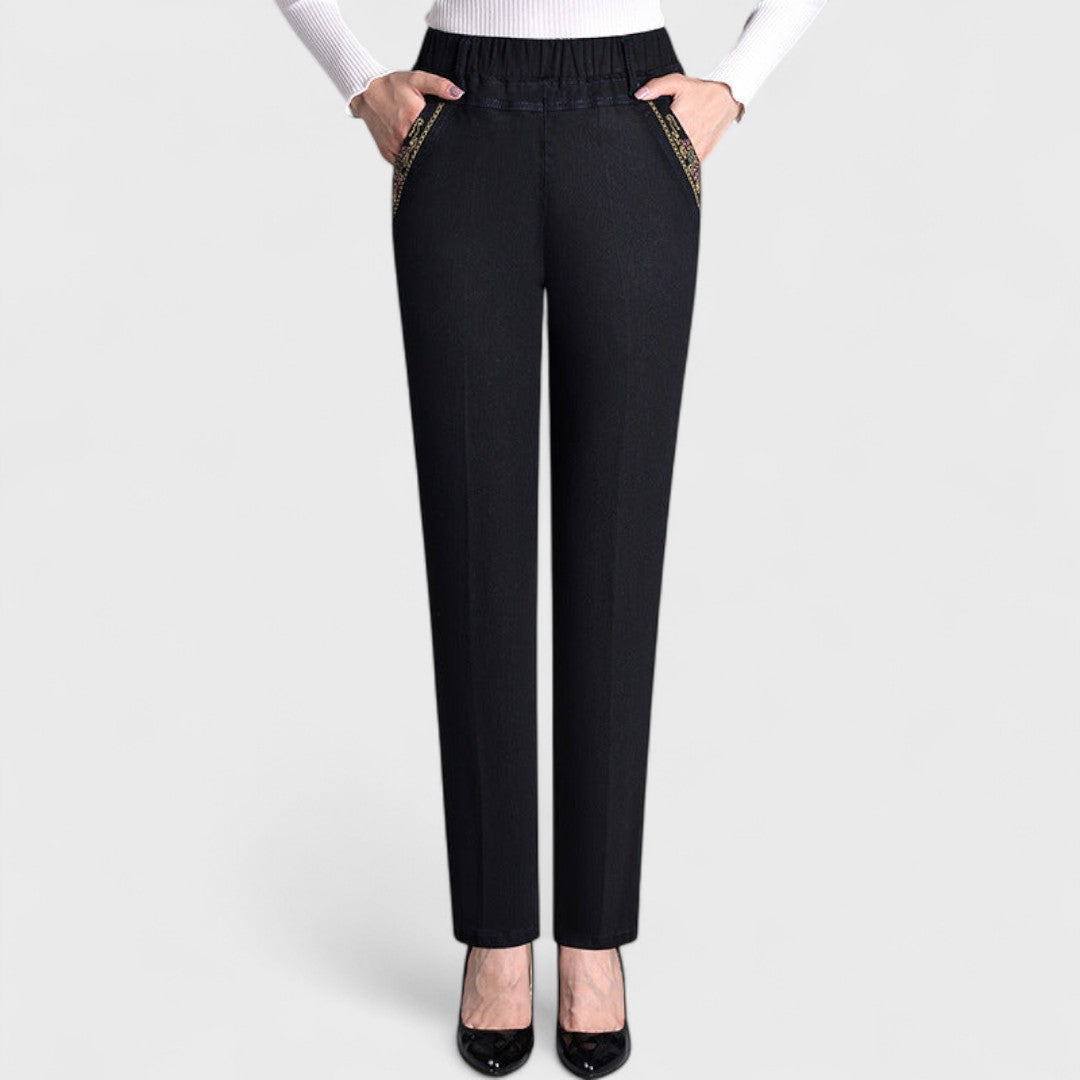 Women's Straight Leg Pants – Black