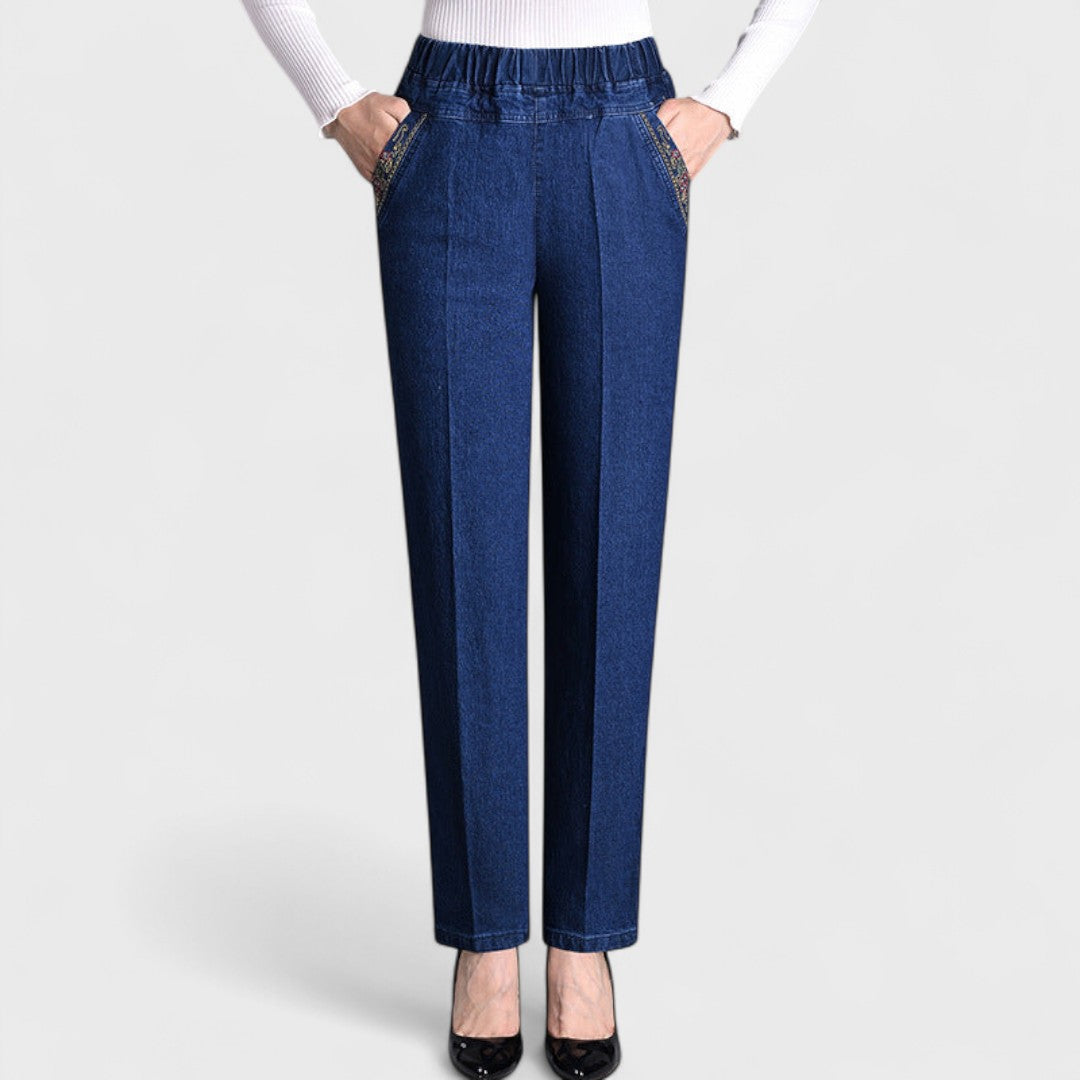 Women's Straight Leg Pants – Dark Blue