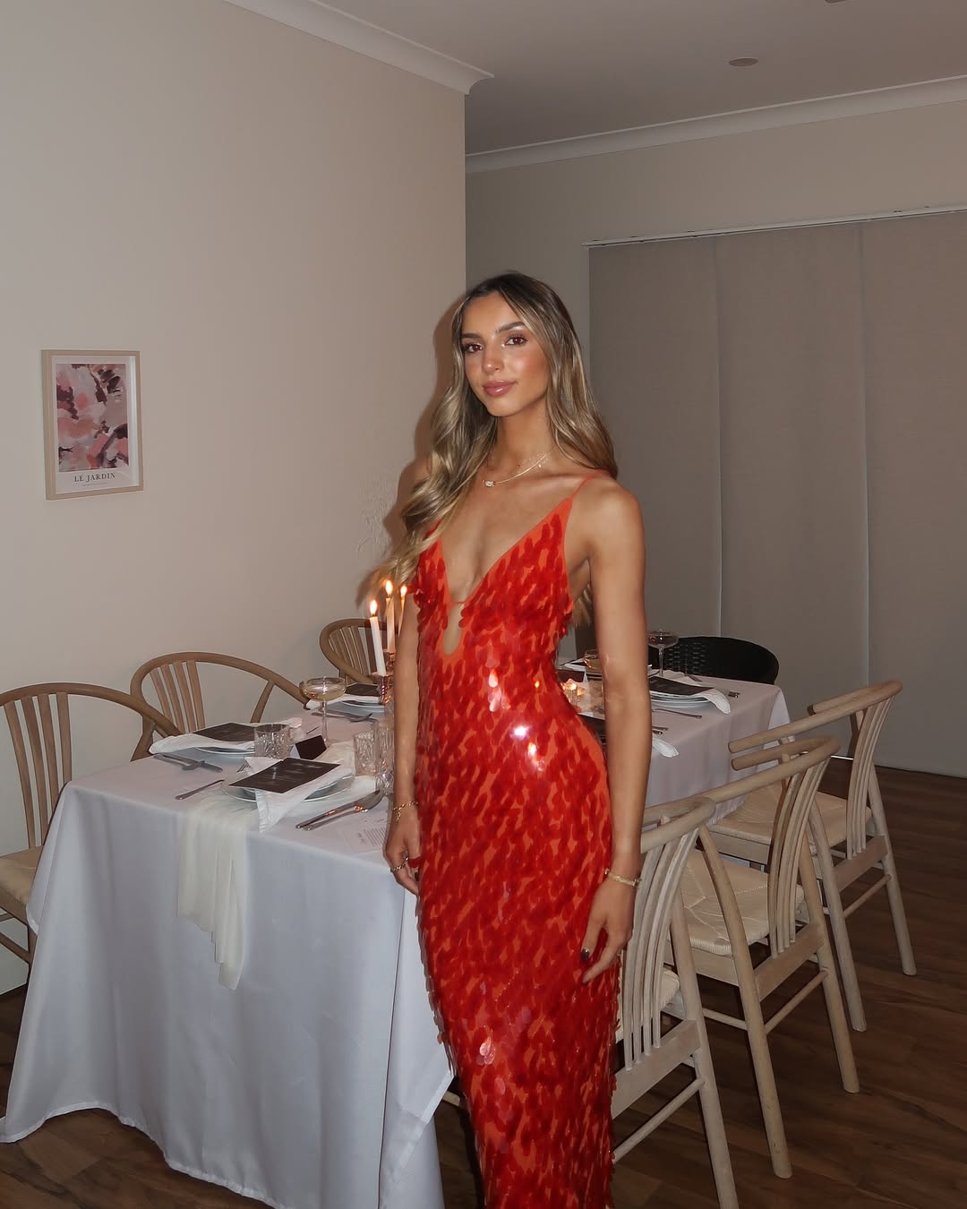 Women's V Neck Maxi Dress