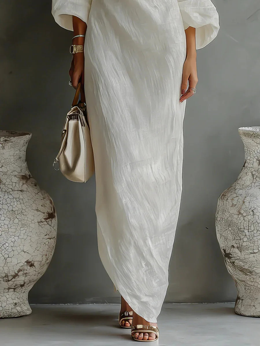 Women's One Shoulder Maxi Dress