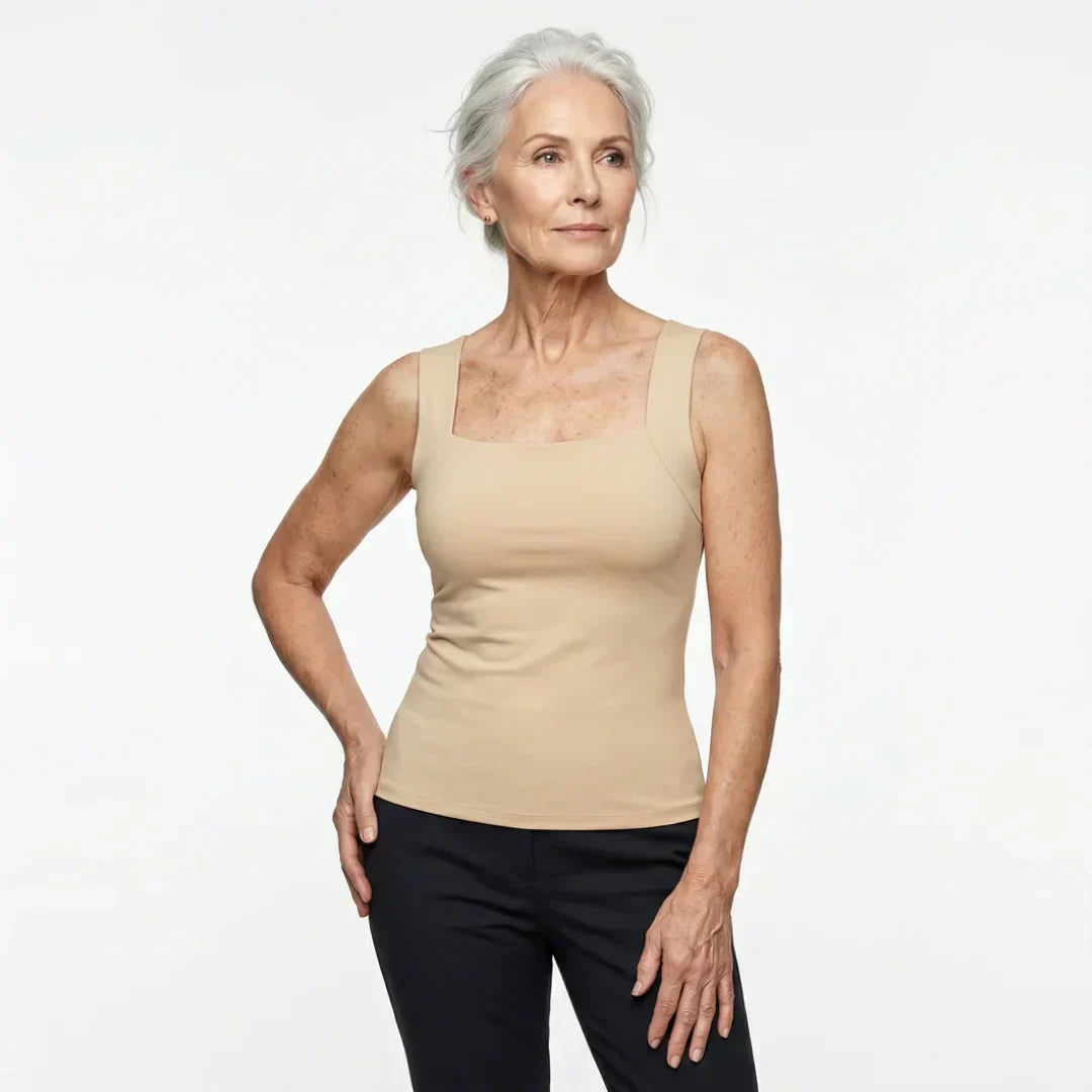 Women's Square Neck Sleeveless Tank Top