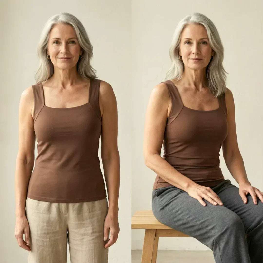 Women's Square Neck Sleeveless Tank Top