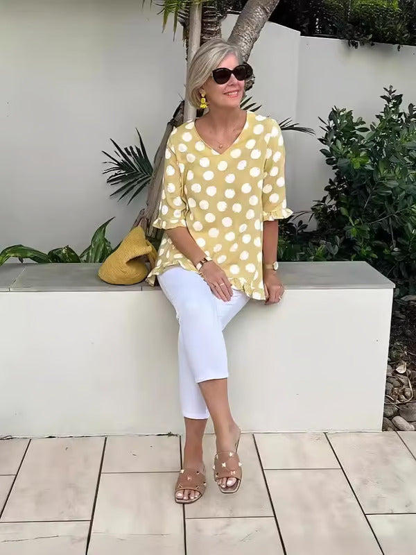Women's V Neck Blouse