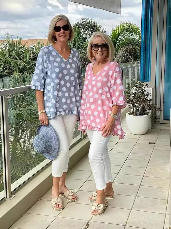 Women's V Neck Blouse