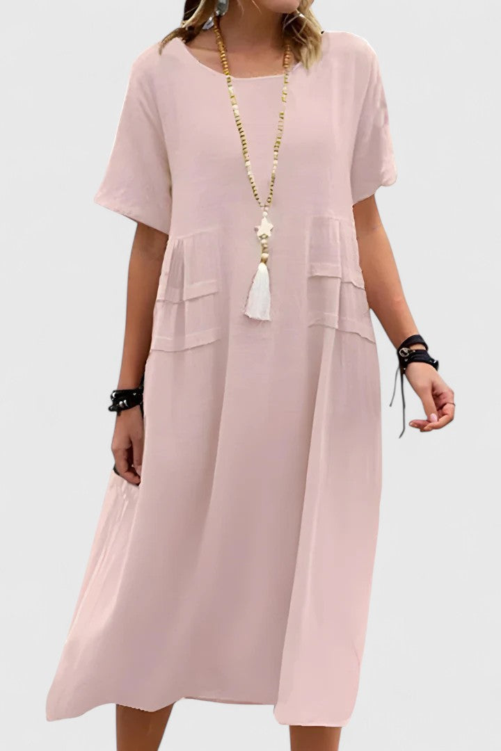 Women's Midi Dress – Pink