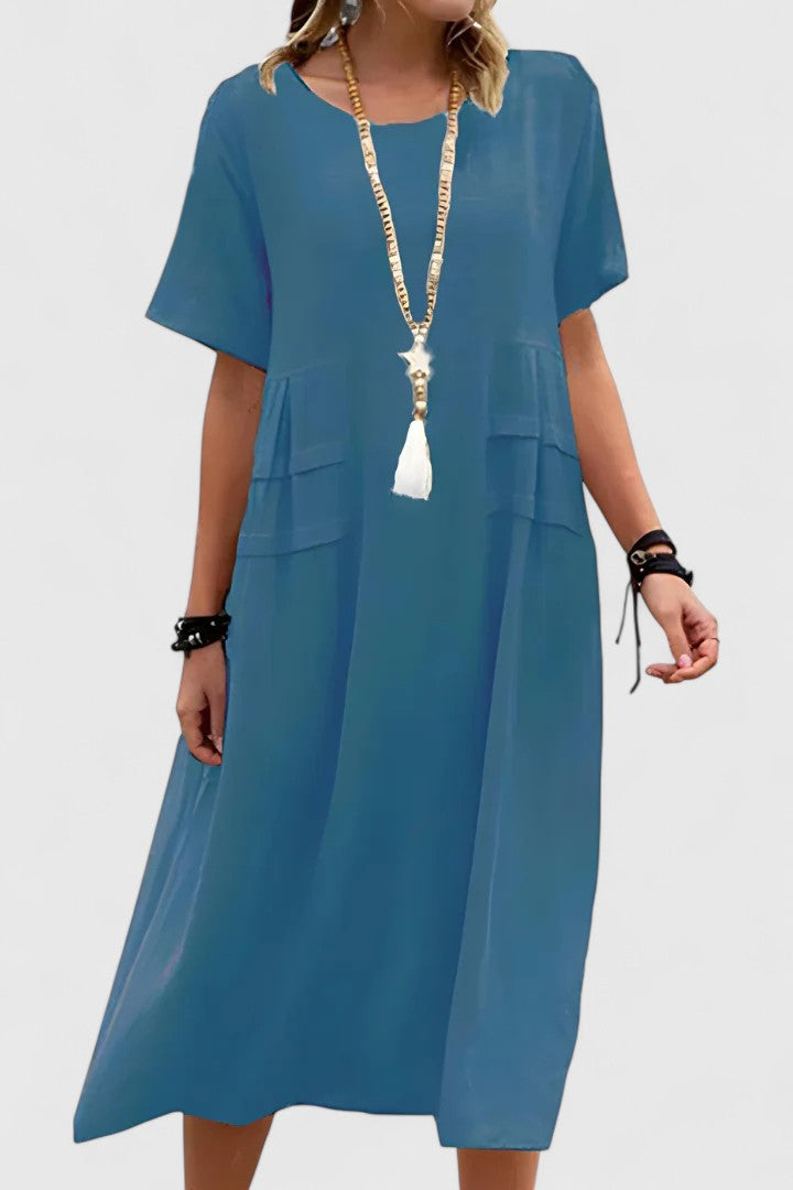 Women's Midi Dress – Blue