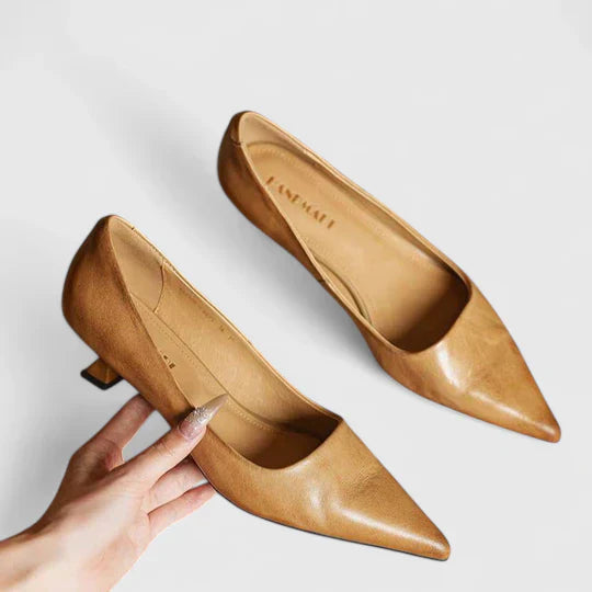 Women's Kitten Heel Pointed Toe Heels