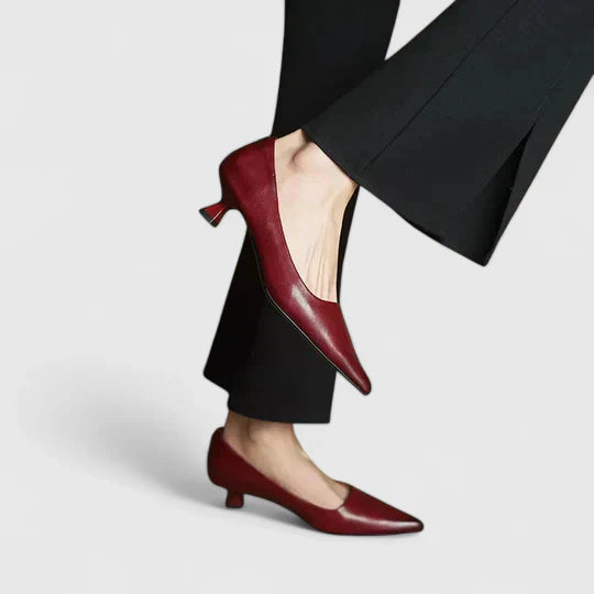 Women's Kitten Heel Pointed Toe Heels