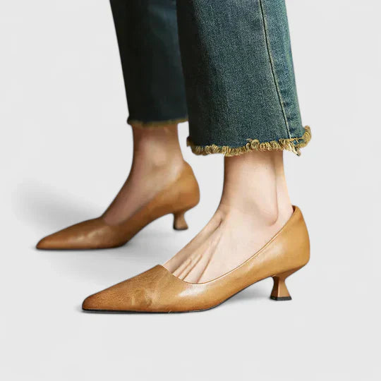 Women's Kitten Heel Pointed Toe Heels
