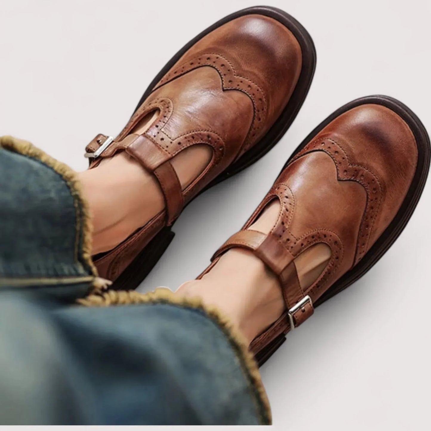 Women's Mary Janes – Brown