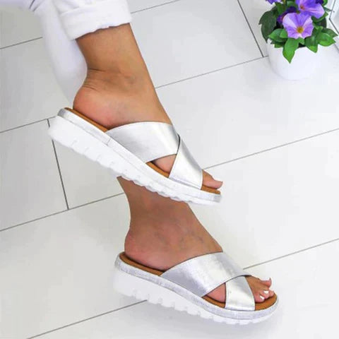Women's Platform Slip On Sandals