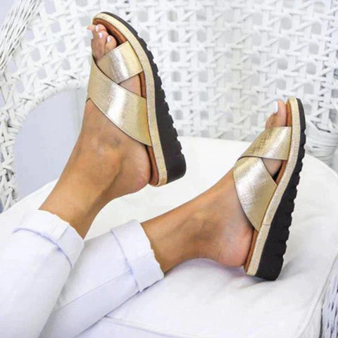 Women's Platform Slip On Sandals