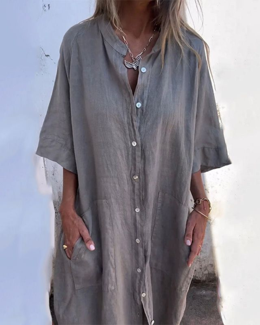 Women's Midi Dress – Grey