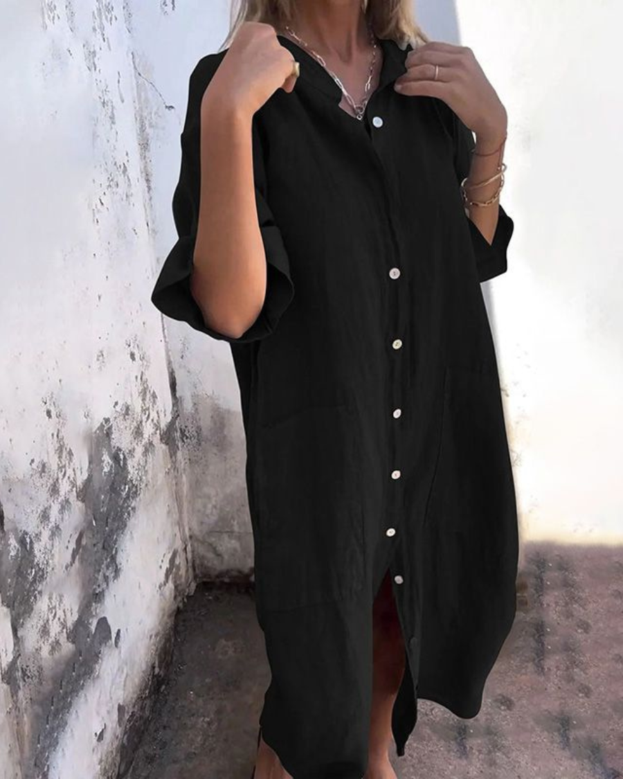 Women's Midi Dress – Black
