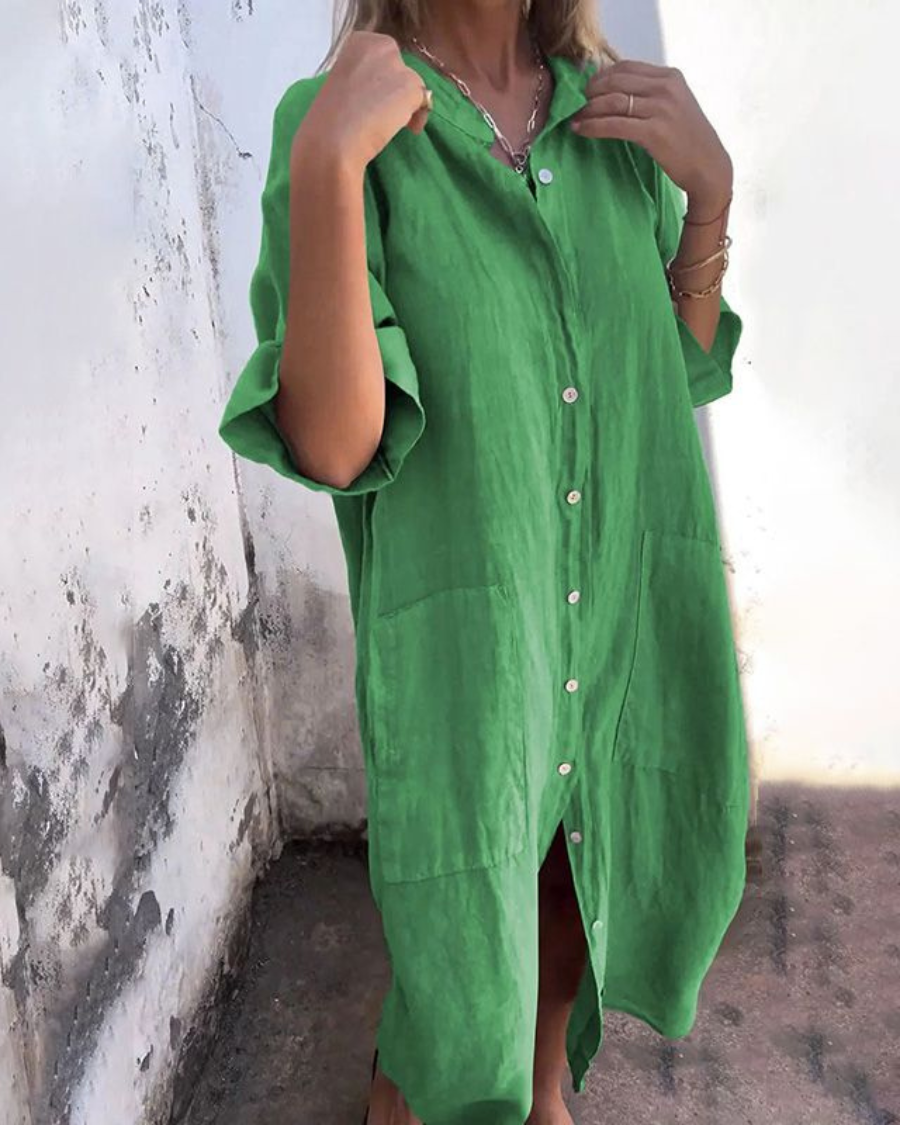 Women's Midi Dress – Green
