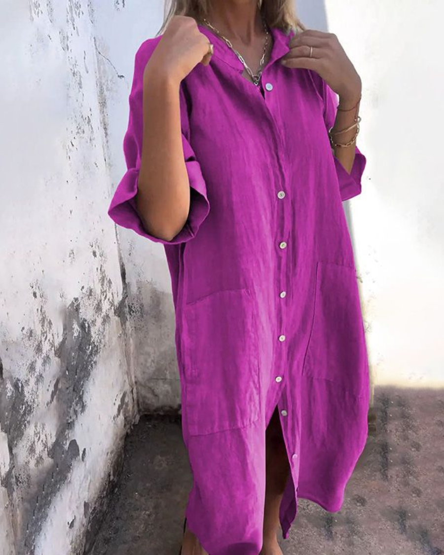 Women's Midi Dress – Purple