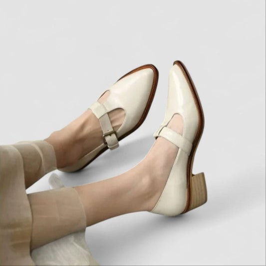Women's Mary Janes – Beige