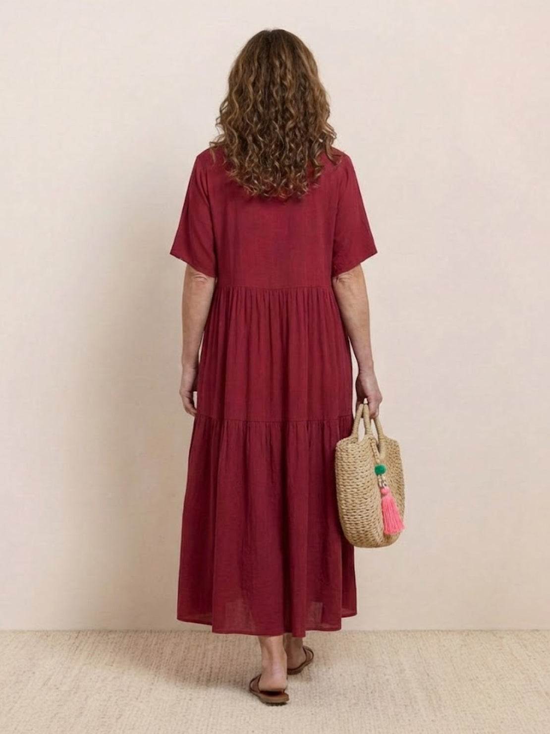 Women's V Neck Maxi Dress