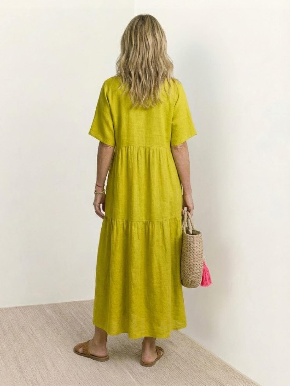 Women's V Neck Maxi Dress
