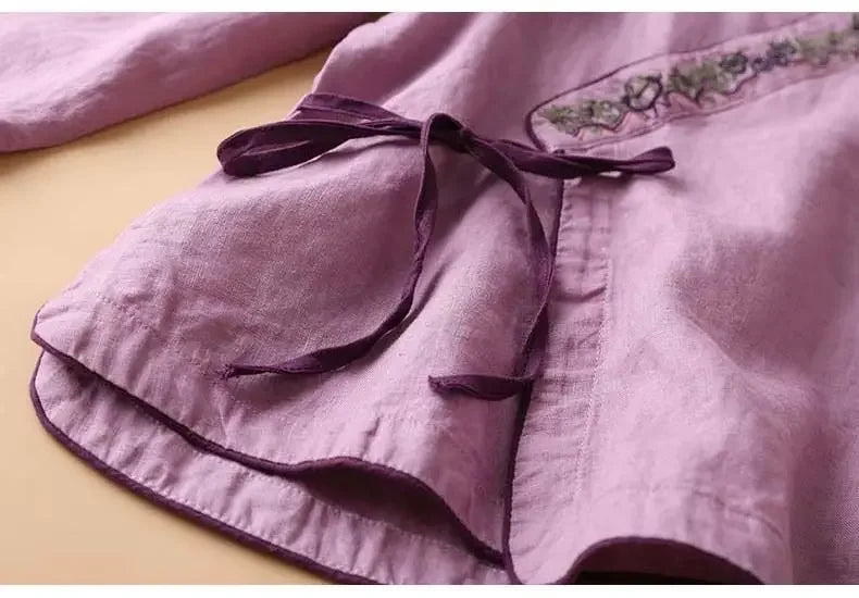 Women's Wrap Long Sleeve Blouse