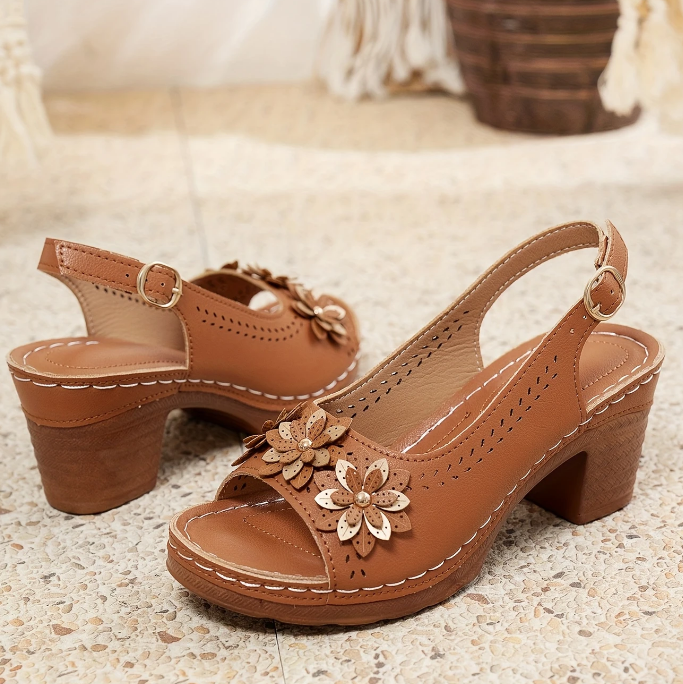 Women's Heeled Ankle Strap Sandals