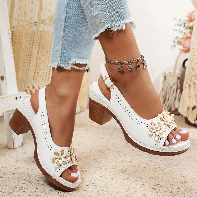 Women's Heeled Ankle Strap Sandals