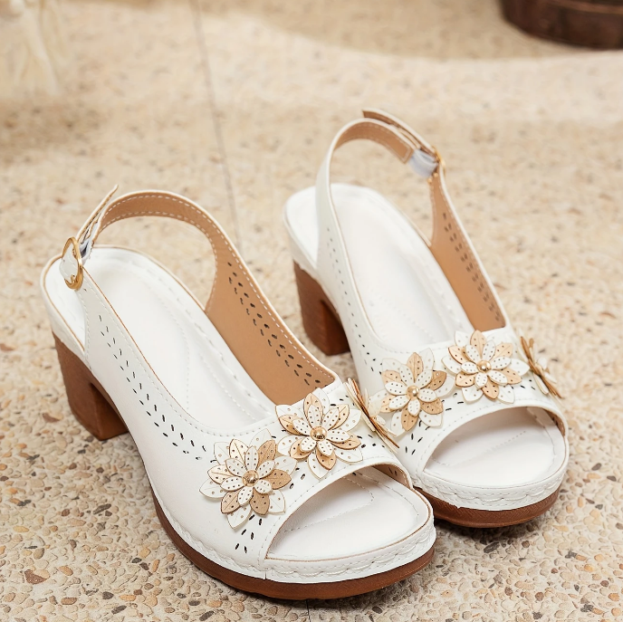Women's Heeled Ankle Strap Sandals