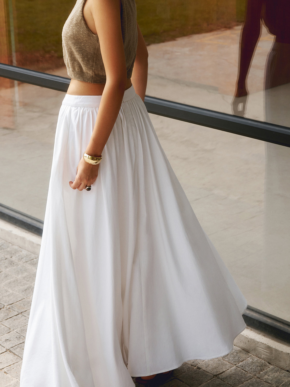 Women's Maxi Pleated Skirt