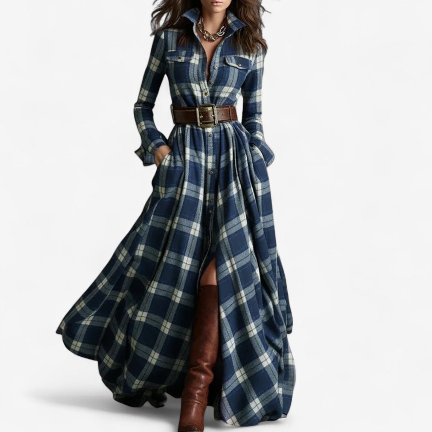 Women's Maxi Dress – Blue
