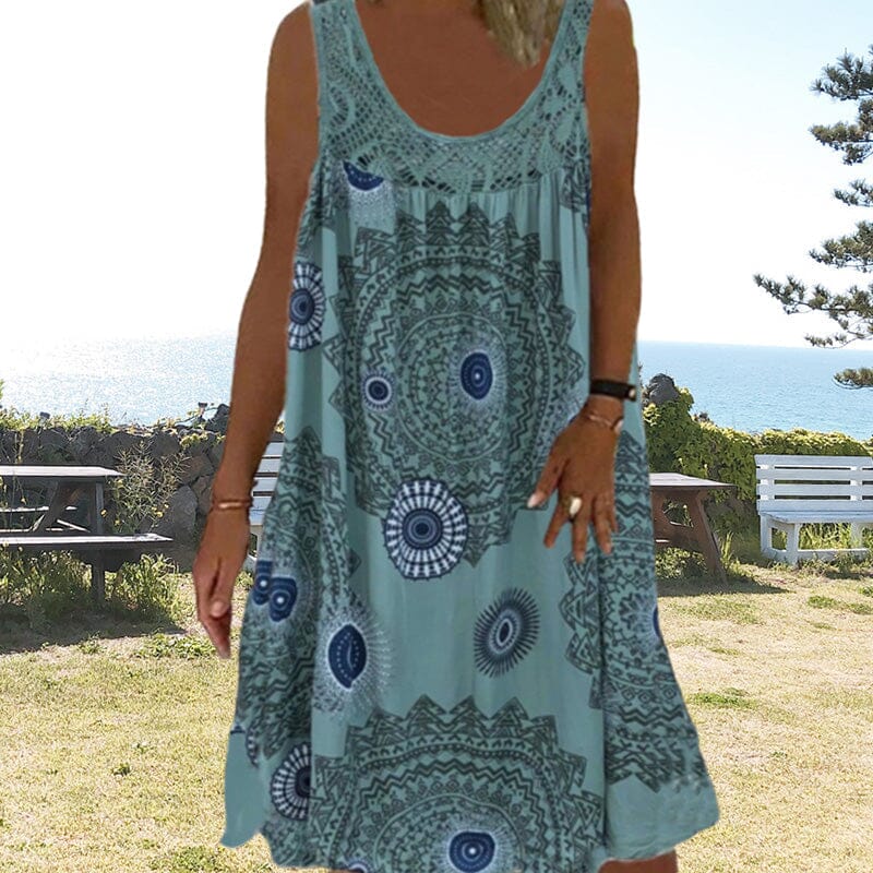 Women's Midi Dress – Dark Green