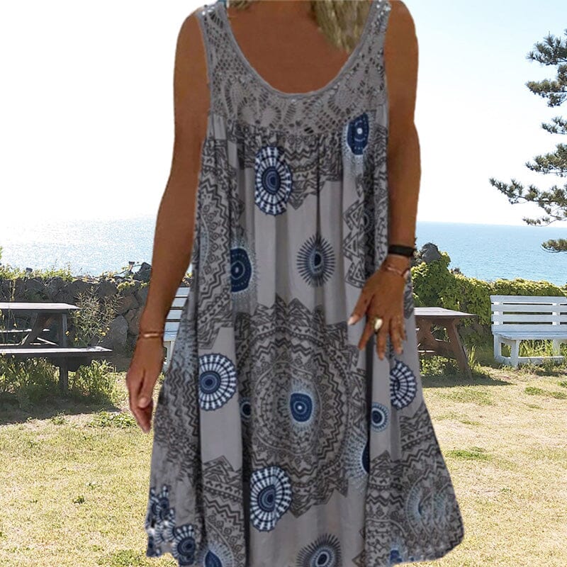 Women's Midi Dress – Brown