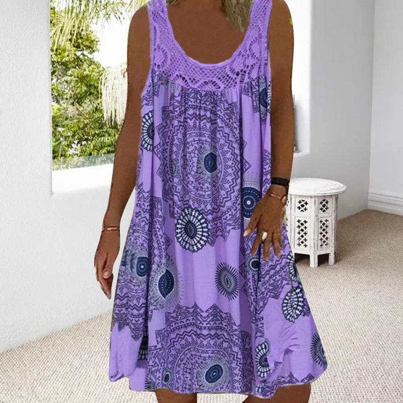 Women's Midi Dress – Purple