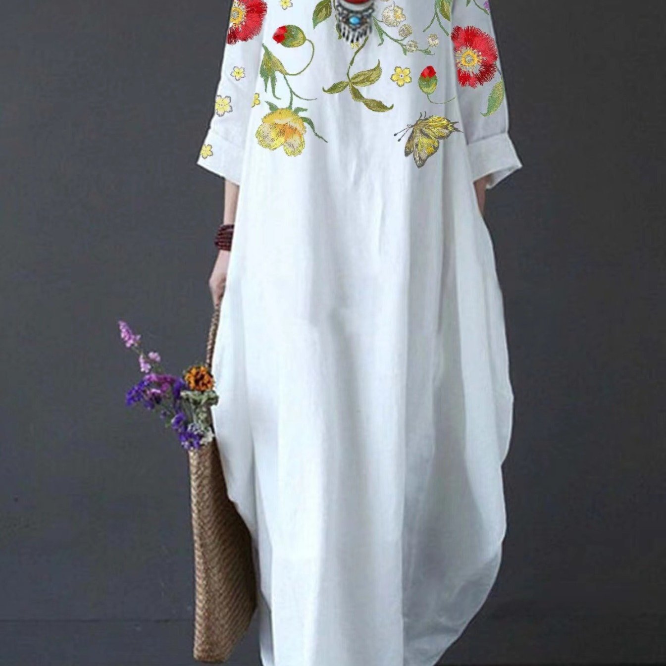 Women's Maxi Dress – White
